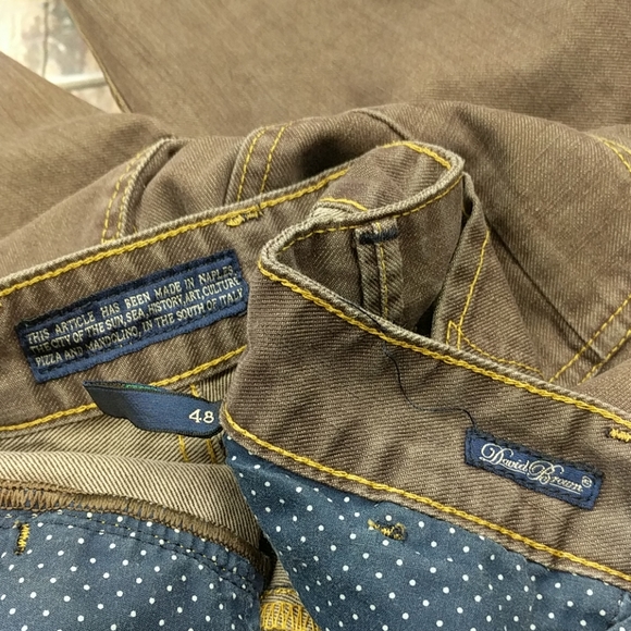 Designer Denim David Brown Italian Made Naples Italy Button Fly Jeans Size 30/30 - Picture 6 of 8